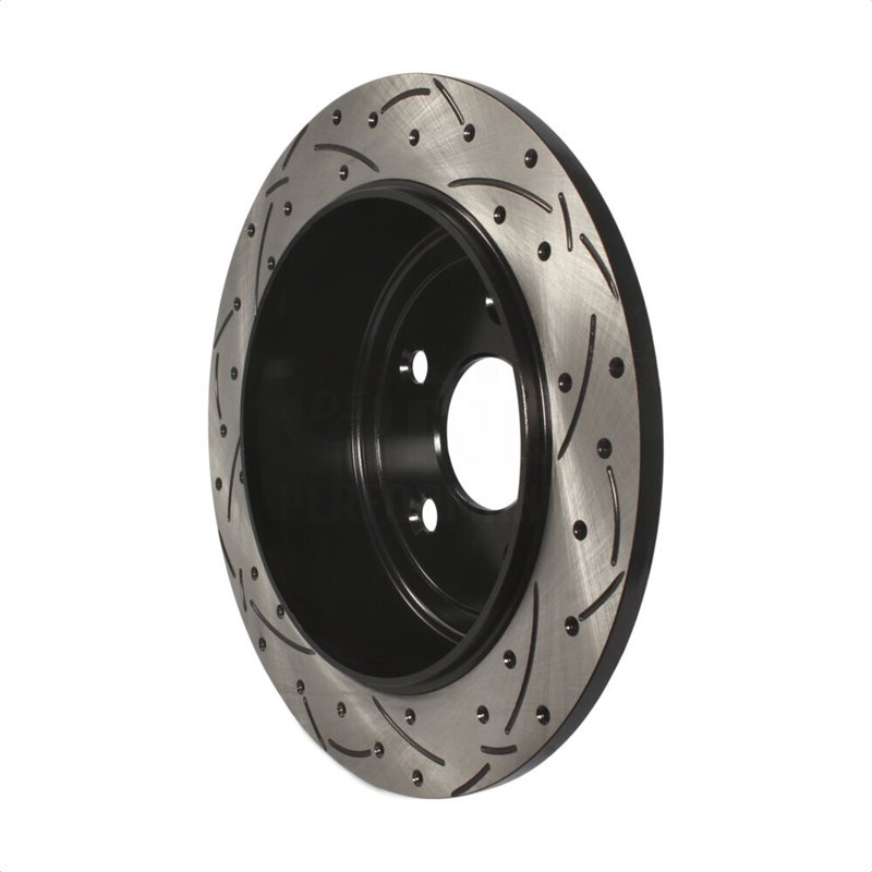 DS-One | Coated Slotted Drilled Disc Brake Rotor - Rear - Wrangler (JK) 3.6L / 3.8L 2007-2018