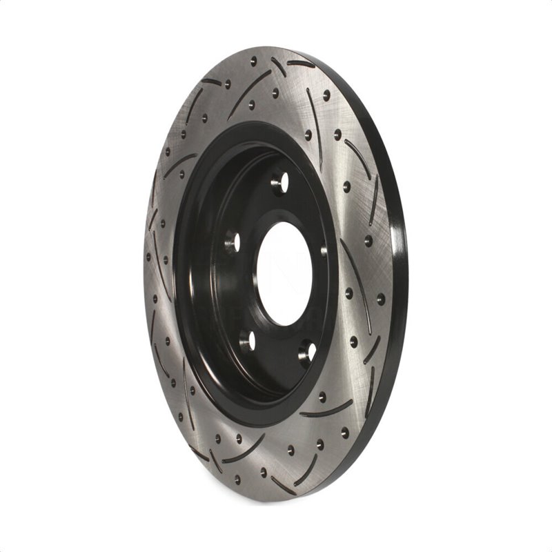 DS-One | Coated Slotted Drilled Disc Brake Rotor - Rear - Town & Country / Grand Caravan / Journey / Routan 2008-2018