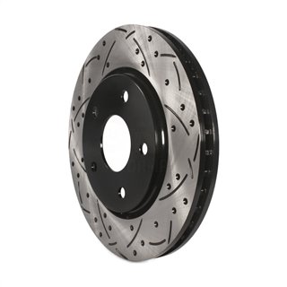 DS-One | Coated Slotted Drilled Disc Brake Rotor - Front - Town & Country / Grand Caravan / Journey / Routan 2008-2018