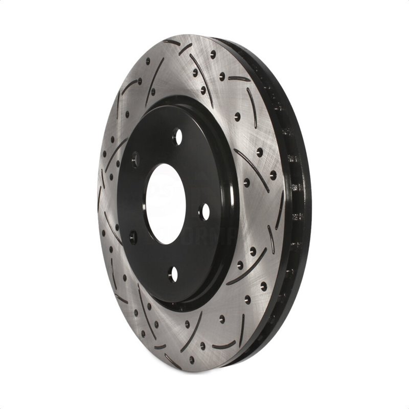 DS-One | Coated Slotted Drilled Disc Brake Rotor - Front - Town & Country / Grand Caravan / Journey / Routan 2008-2018 DS-One...