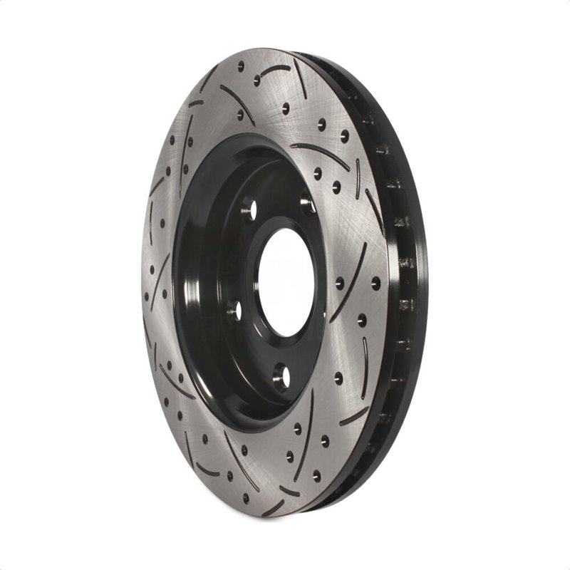 DS-One | Coated Slotted Drilled Disc Brake Rotor - Front - Town & Country / Grand Caravan / Journey / Routan 2008-2018 DS-One...