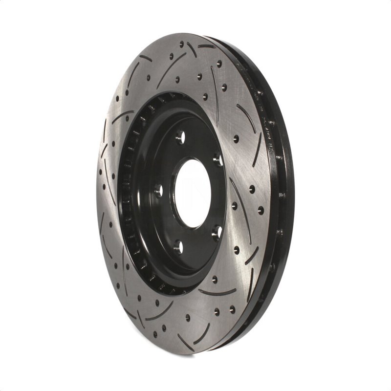 DS-One | Coated Slotted Drilled Disc Brake Rotor - Front - Chrysler / Dodge / Volkswagen 2012-2023