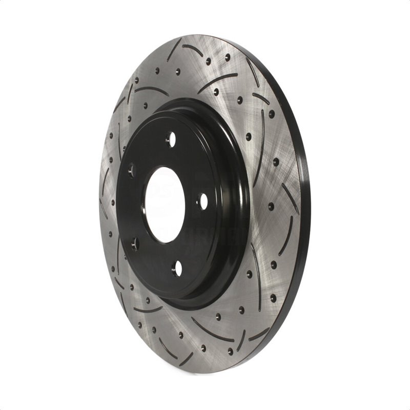 DS-One | Coated Slotted Drilled Disc Brake Rotor - Rear - Town & Country / Grand Caravan / Journey / Routan 2012-2020 DS-One ...