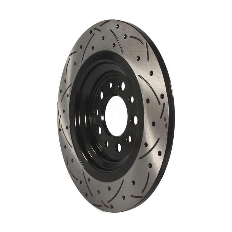 DS-One | Coated Slotted Drilled Disc Brake Rotor - Rear - Cherokee 2.0T / 2.4L / 3.2L 2014-2021