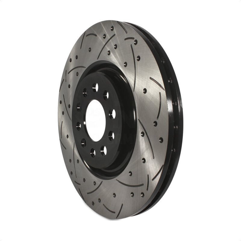 DS-One | Coated Slotted Drilled Disc Brake Rotor - Front - 200 / Cherokee 2014-2021