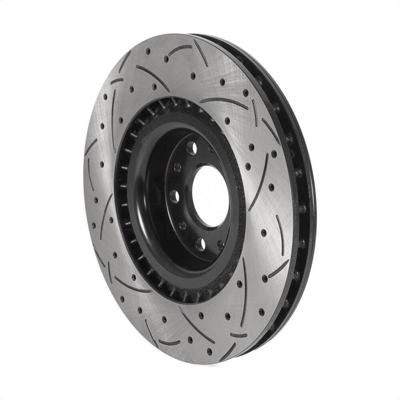 DS-One | Coated Slotted Drilled Disc Brake Rotor - Front - 500L 1.4T 2014-2020