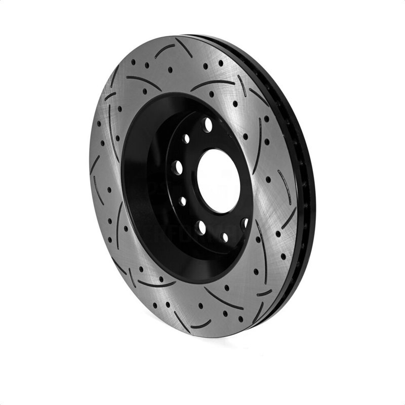 DS-One | Coated Slotted Drilled Disc Brake Rotor - Front - Gladiator / Wrangler (JL) 2018-2022