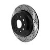 DS-One | Coated Slotted Drilled Disc Brake Rotor - Rear - Wrangler (JL) 2018-2022