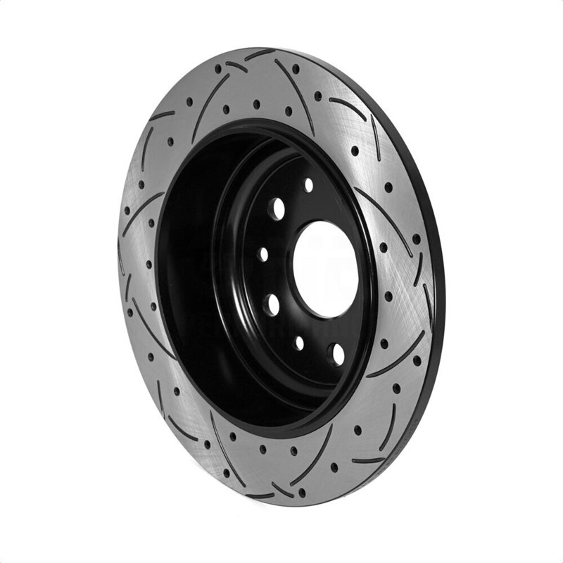 DS-One | Coated Slotted Drilled Disc Brake Rotor - Rear - Wrangler (JL) 2018-2022