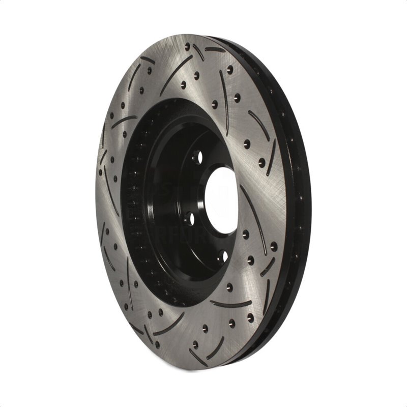 DS-One | Coated Slotted Drilled Disc Brake Rotor - Front - Saab / Scion / Subaru 1998-2016