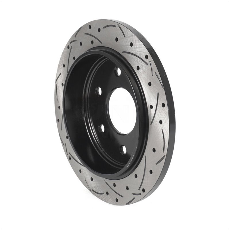 DS-One | Coated Slotted Drilled Disc Brake Rotor - Rear - QX56 / Armada / Titan 5.6L 2004-2019