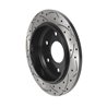 DS-One | Coated Slotted Drilled Disc Brake Rotor - Rear - QX56 / Armada / Titan 5.6L 2004-2019