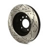 DS-One | Coated Slotted Drilled Disc Brake Rotor - Front Right - Q7 / 911 / Cayenne / Touareg 2003-2015