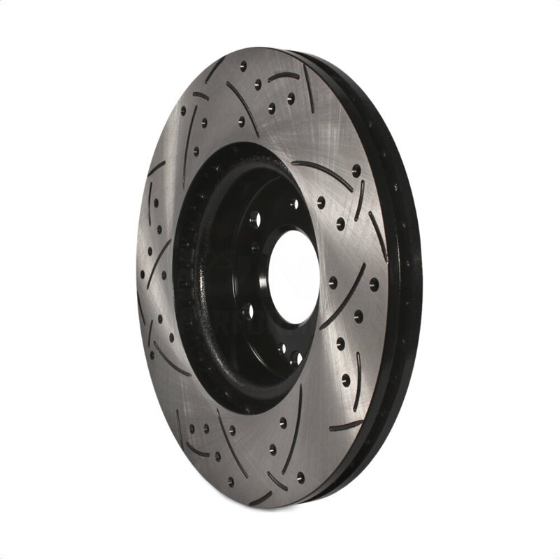 DS-One | Coated Slotted Drilled Disc Brake Rotor - Front - Acura / Honda 2.0L / 2.4L 2002-2015