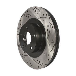 DS-One | Coated Slotted Drilled Disc Brake Rotor - Front - Saab / Scion / Subaru / Toyota 2000-2023