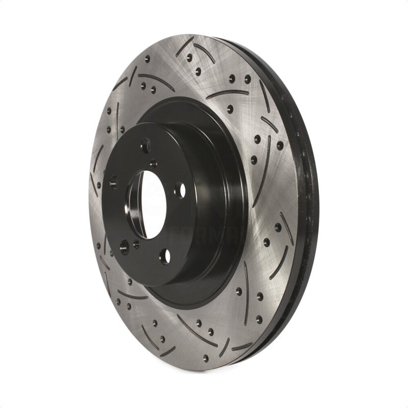 DS-One | Coated Slotted Drilled Disc Brake Rotor - Front - Saab / Scion / Subaru / Toyota 2000-2023
