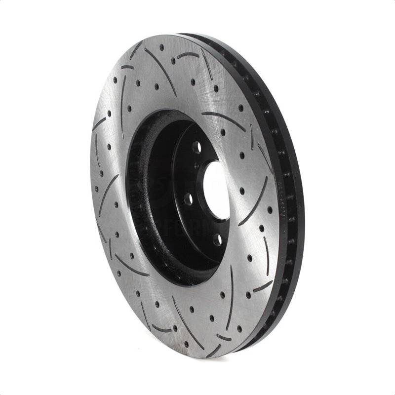 DS-One | Coated Slotted Drilled Disc Brake Rotor - Front - Forester / Legacy / Outback 2005-2018