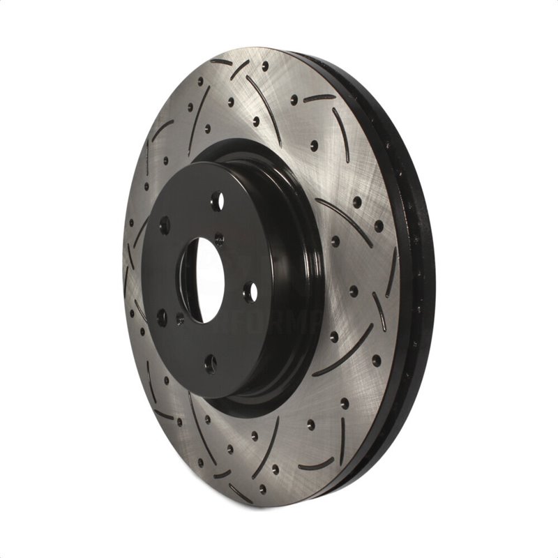 DS-One | Coated Slotted Drilled Disc Brake Rotor - Front - Subaru 2006-2021