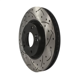 DS-One | Coated Slotted Drilled Disc Brake Rotor - Front - Hyundai / Kia 2006-2020
