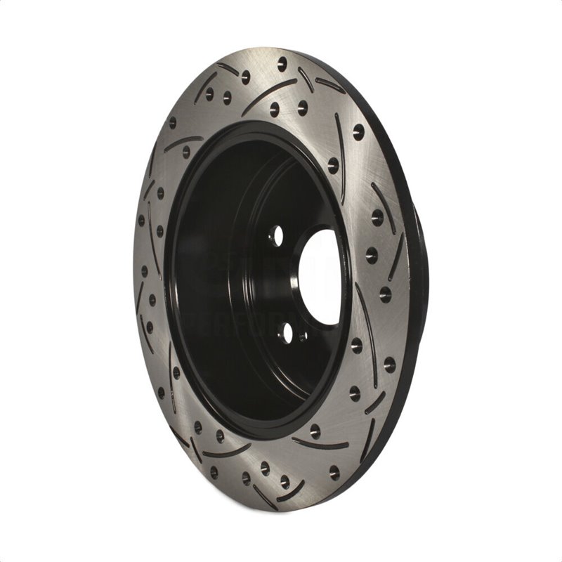 DS-One | Coated Slotted Drilled Disc Brake Rotor - Rear - ES350 / Avalon / Camry 2007-2012
