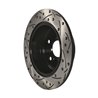DS-One | Coated Slotted Drilled Disc Brake Rotor - Rear - ES350 / Avalon / Camry 2007-2012