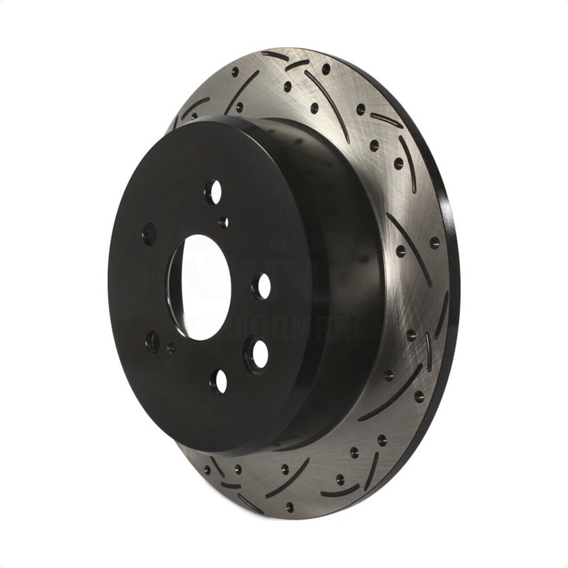 DS-One | Coated Slotted Drilled Disc Brake Rotor - Rear - IS250 2.5L 2006-2015