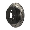 DS-One | Coated Slotted Drilled Disc Brake Rotor - Rear - IS250 2.5L 2006-2015