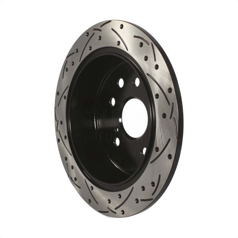 DS-One | Coated Slotted Drilled Disc Brake Rotor - Rear - IS250 2.5L 2006-2015