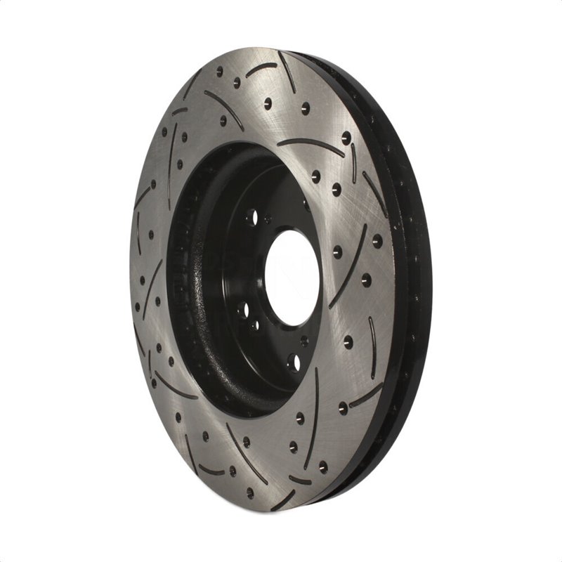 DS-One | Coated Slotted Drilled Disc Brake Rotor - Front - RDX / Accord Crosstour / Crosstour / CR-V 2007-2016