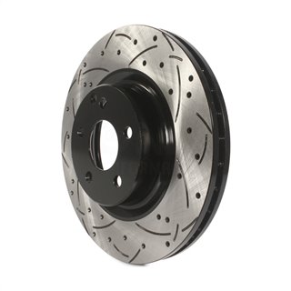 DS-One | Coated Slotted Drilled Disc Brake Rotor - Front - Mercedes-Benz 2006-2015 DS-One Brake Rotors