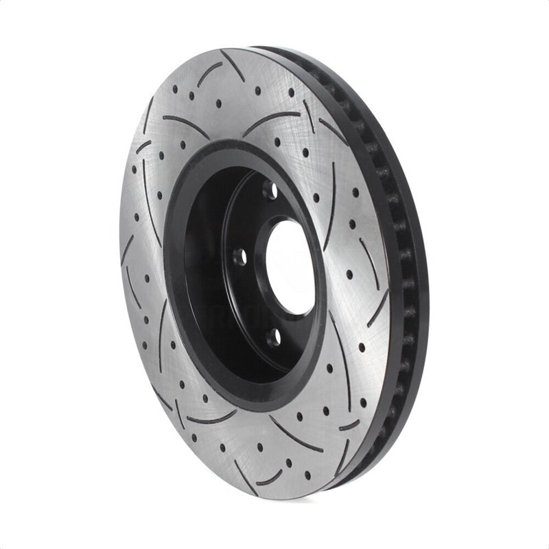 DS-One | Coated Slotted Drilled Disc Brake Rotor - Front - FX35 / FX37 / FX45 / QX70 2005-2014 DS-One Brake Rotors