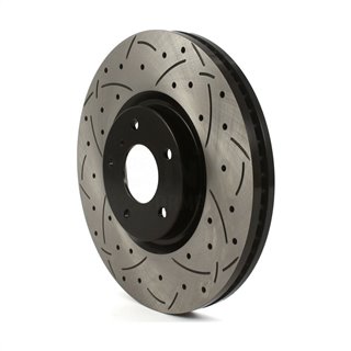 DS-One | Coated Slotted Drilled Disc Brake Rotor - Front - G35 / G37 / Q60 3.5L / 3.7L 2007-2015 DS-One Brake Rotors