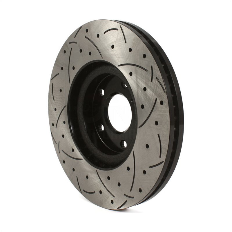 DS-One | Coated Slotted Drilled Disc Brake Rotor - Front - G35 / G37 / Q60 3.5L / 3.7L 2007-2015 DS-One Brake Rotors