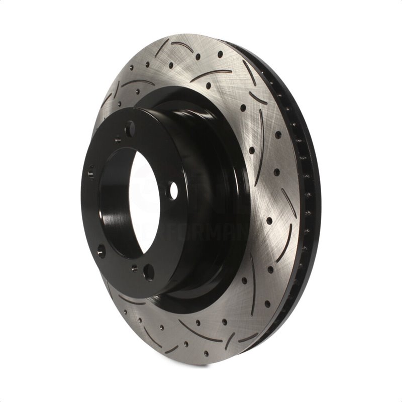 DS-One | Coated Slotted Drilled Disc Brake Rotor - Front - LX570 / Sequoia / Tundra 2007-2022