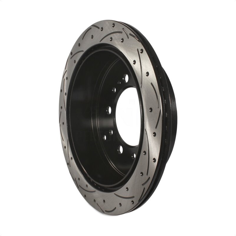 DS-One | Coated Slotted & Drilled Disc Brake Rotor - Rear - LX570 / Land Cruiser / Sequoia / Tundra 2007-2022 DS-One Brake Ro...