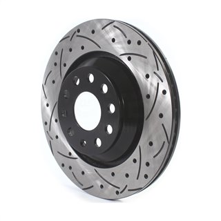 DS-One | Coated Slotted & Drilled Disc Brake Rotor - Rear - Audi / Volkswagen 2006-2024 DS-One Brake Rotors