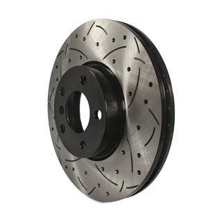 DS-One | Coated Slotted Drilled Disc Brake Rotor - Front - X5 / X6 3.0L 2007-2019