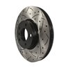 DS-One | Coated Slotted Drilled Disc Brake Rotor - Front - X5 / X6 3.0L 2007-2019