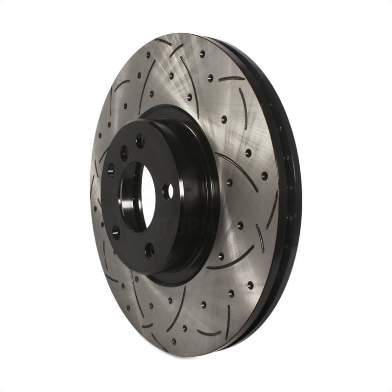 DS-One | Coated Slotted Drilled Disc Brake Rotor - Front - X5 / X6 xDrive35i 2007-2018 DS-One Brake Rotors