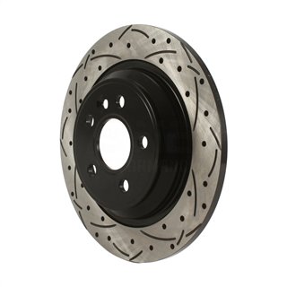 DS-One | Coated Slotted Drilled Disc Brake Rotor - Rear - Volvo 2007-2018