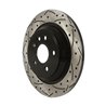 DS-One | Coated Slotted Drilled Disc Brake Rotor - Rear - Volvo 2007-2018