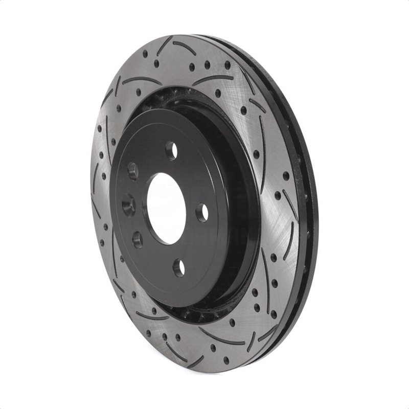 DS-One | Coated Slotted Drilled Disc Brake Rotor - Rear - Volvo 2007-2018