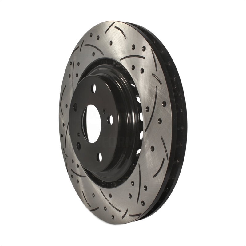 DS-One | Coated Slotted Drilled Disc Brake Rotor - Front - Lexus / Toyota 2008-2021