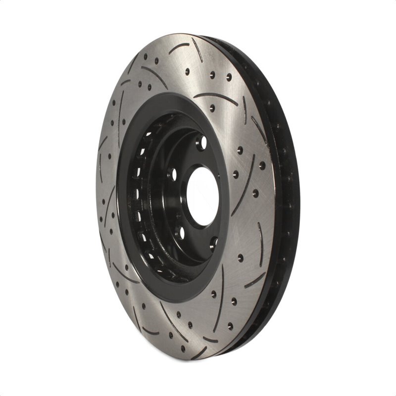 DS-One | Coated Slotted Drilled Disc Brake Rotor - Front - Lexus / Toyota 2008-2021