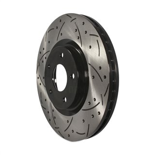 DS-One | Coated Slotted Drilled Disc Brake Rotor - Front - Juke / Sentra SE-R Spec V 1.6T / 2.5L 2007-2017