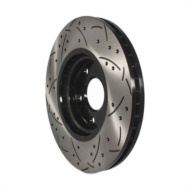 DS-One | Coated Slotted Drilled Disc Brake Rotor - Front - Juke / Sentra SE-R Spec V 1.6T / 2.5L 2007-2017