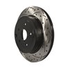 DS-One | Coated Slotted Drilled Disc Brake Rotor - Rear - WRX STi 2.5T 2008-2017