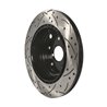 DS-One | Coated Slotted Drilled Disc Brake Rotor - Rear - WRX STi 2.5T 2008-2017