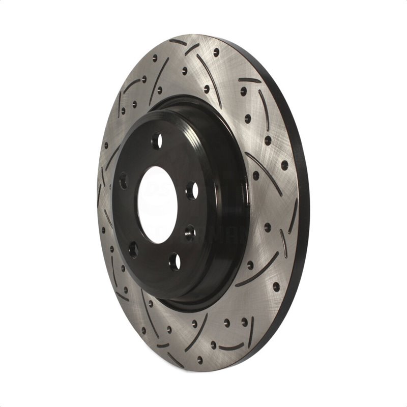 DS-One | Coated Slotted Drilled Disc Brake Rotor - Rear - Audi 2008-2022
