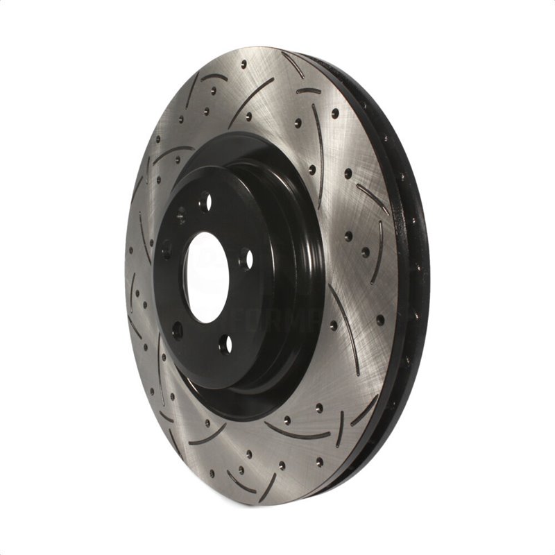 DS-One | Coated Slotted Drilled Disc Brake Rotor - Front - Audi / Porsche 2008-2020 DS-One Brake Rotors